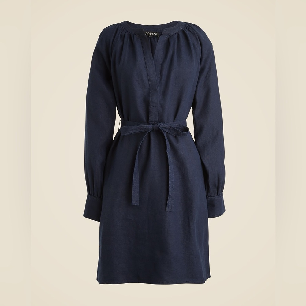 J. Crew Dark Blue Long Sleeve Dress